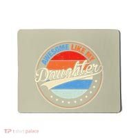 Awesome Like My Daughter Retro Funny FatherS Day Mousepad thumb 0