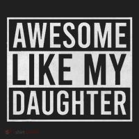 Awesome Like My Daughter Funny FatherS Day Dad Joke Saying Women's Sweatshirt thumb 2