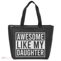 Awesome Like My Daughter Funny FatherS Day Dad Joke Saying Tote Bag thumb 0