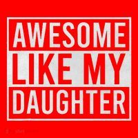 Awesome Like My Daughter Funny FatherS Day Dad Joke Saying Santa Hat thumb 1
