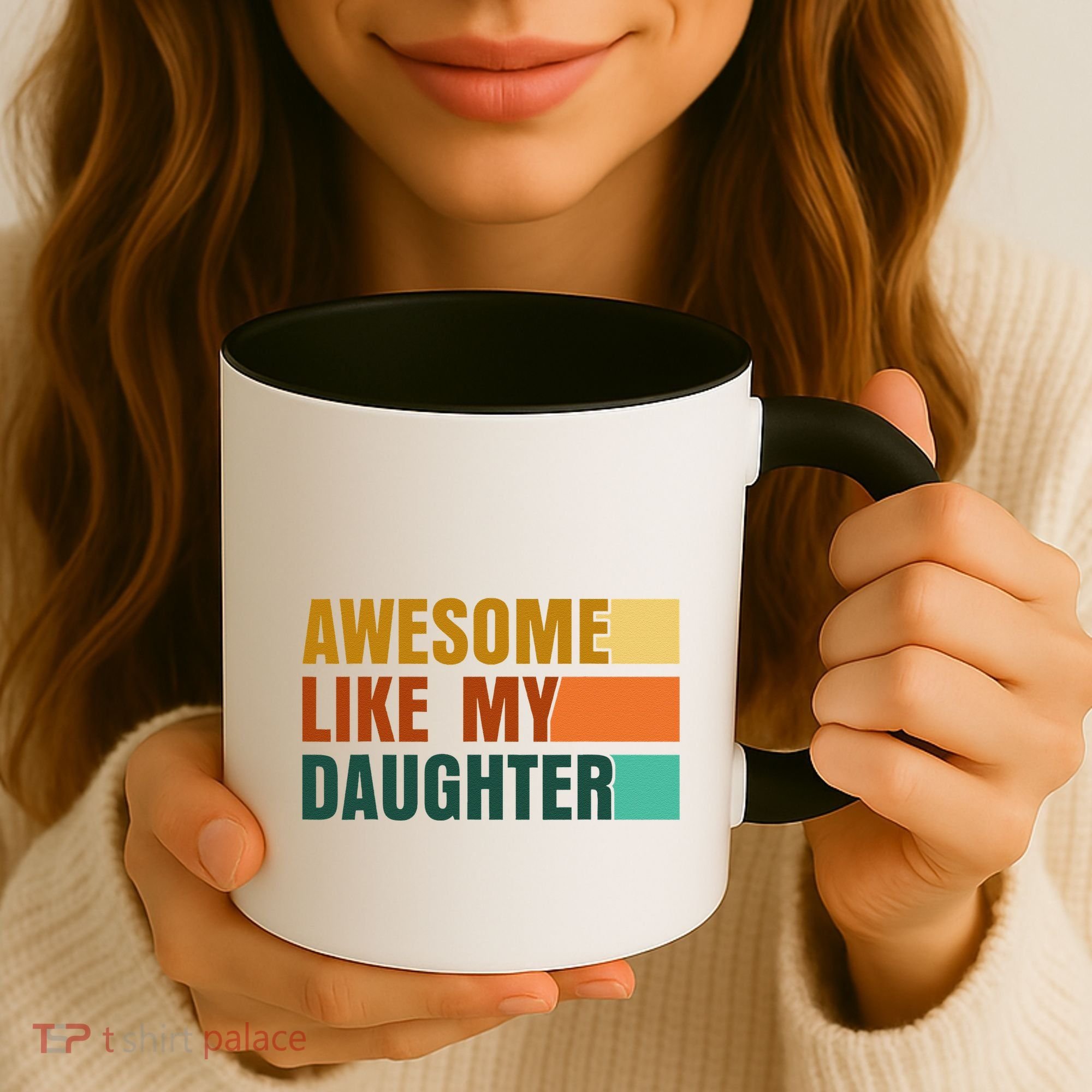 Awesome Like My Daughter Man Funny Fathers Day Dad Coffee Mug