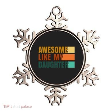 Awesome Like My Daughter Man Funny Fathers Day Dad Ornament