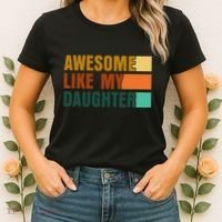 Awesome Like My Daughter Man Funny Fathers Day Dad Women's T-Shirt thumb 2