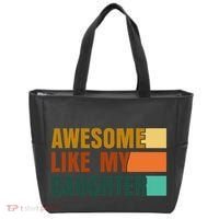 Awesome Like My Daughter Man Funny Fathers Day Dad Tote Bag thumb 0