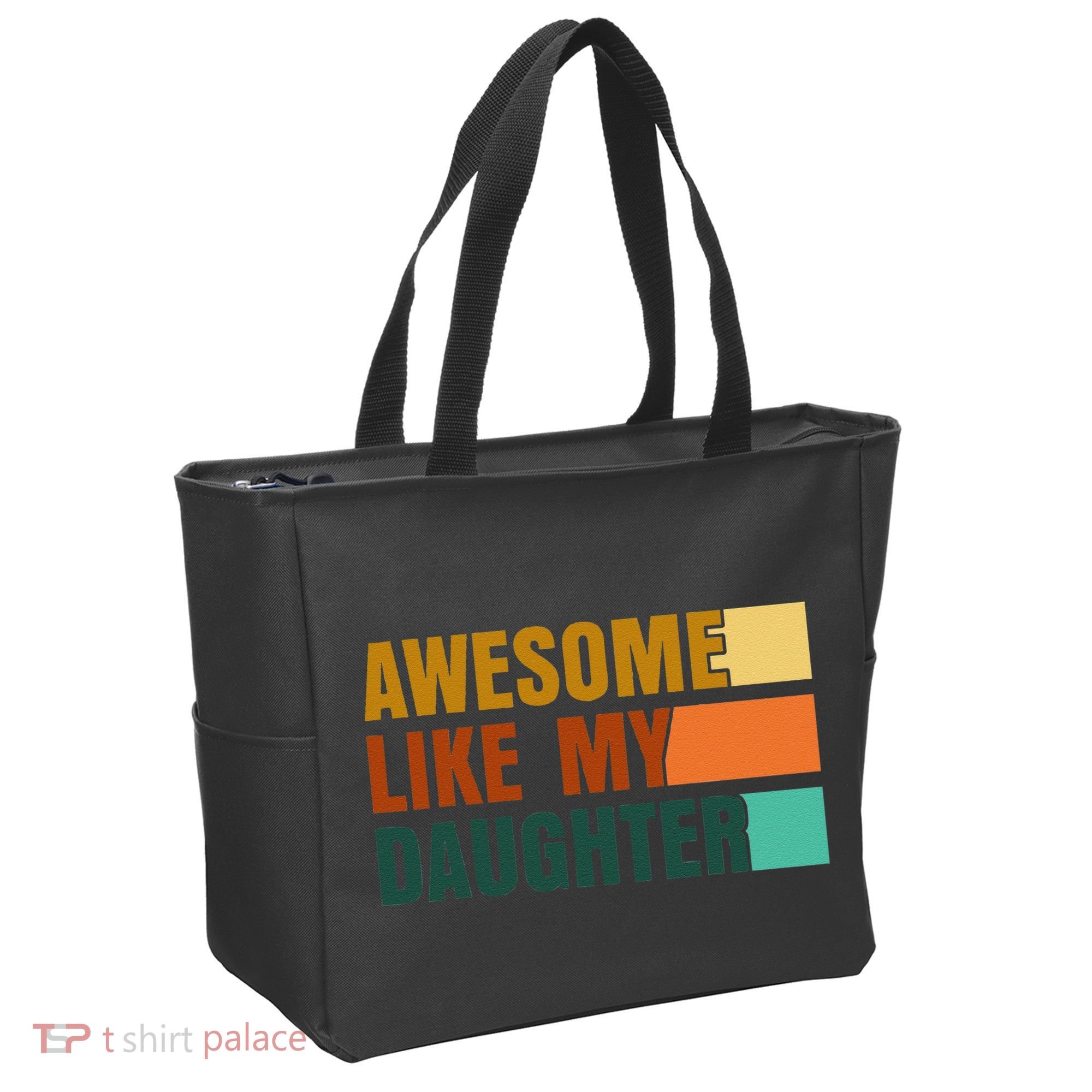 Awesome Like My Daughter Man Funny Fathers Day Dad Tote Bag