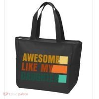 Awesome Like My Daughter Man Funny Fathers Day Dad Tote Bag thumb 3