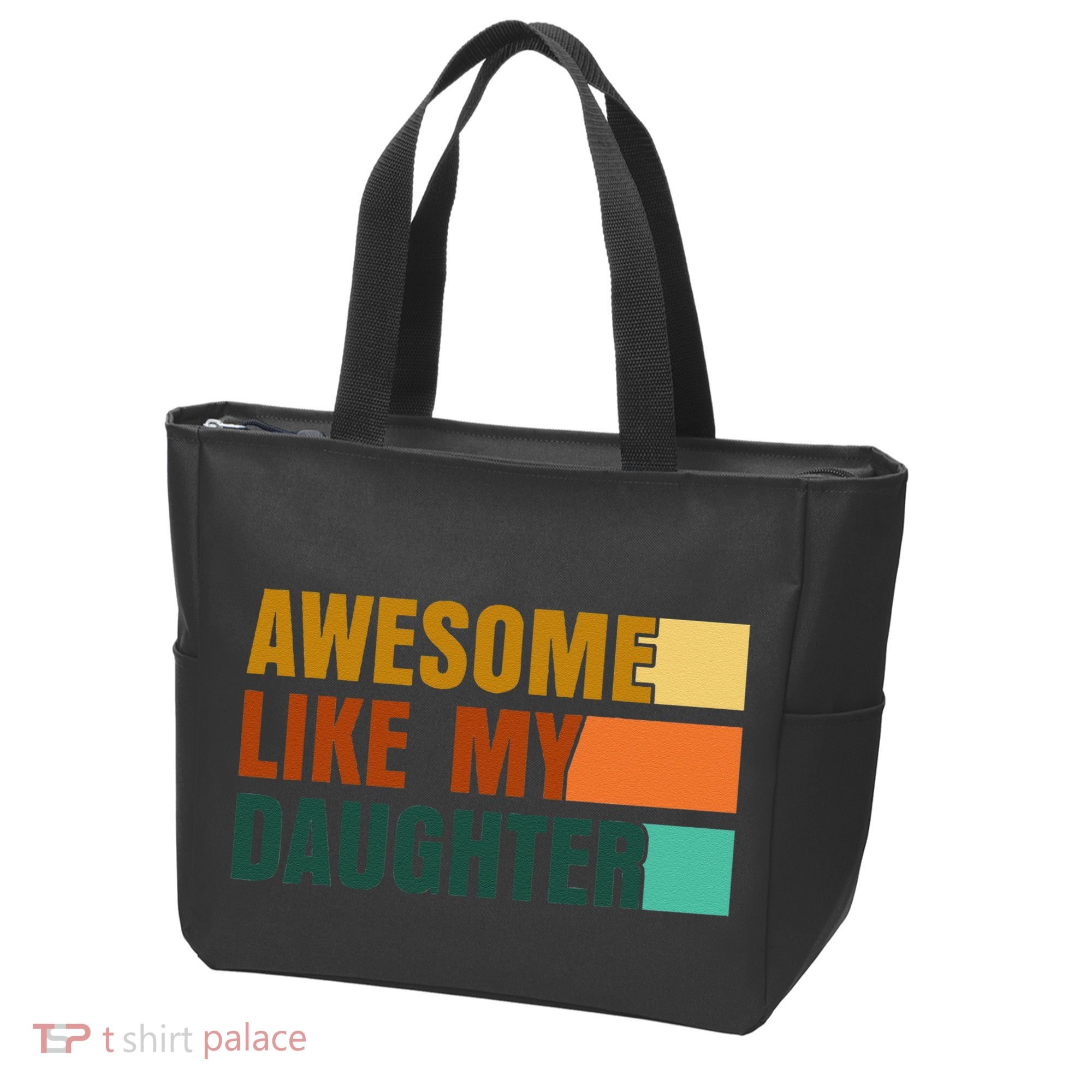 Awesome Like My Daughter Man Funny Fathers Day Dad Tote Bag