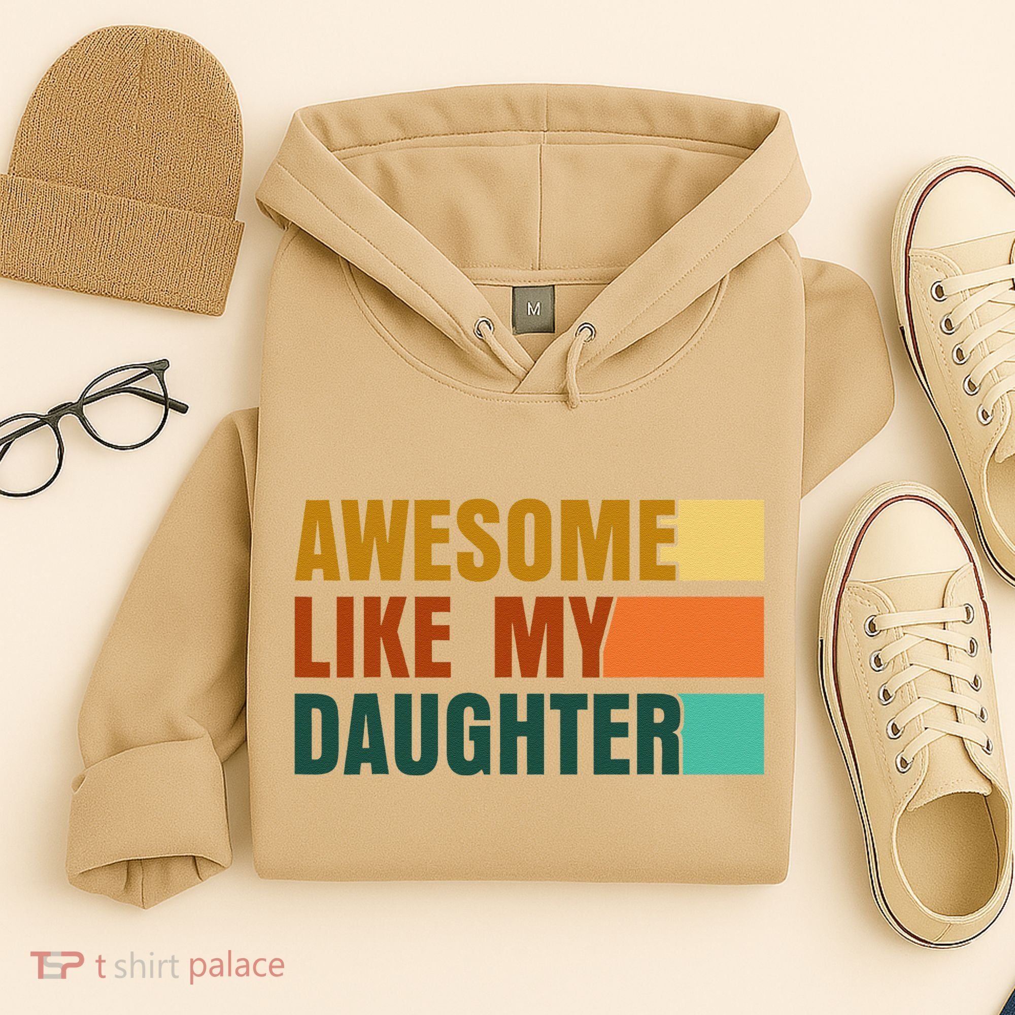 Awesome Like My Daughter Man Funny Fathers Day Dad Hoodie