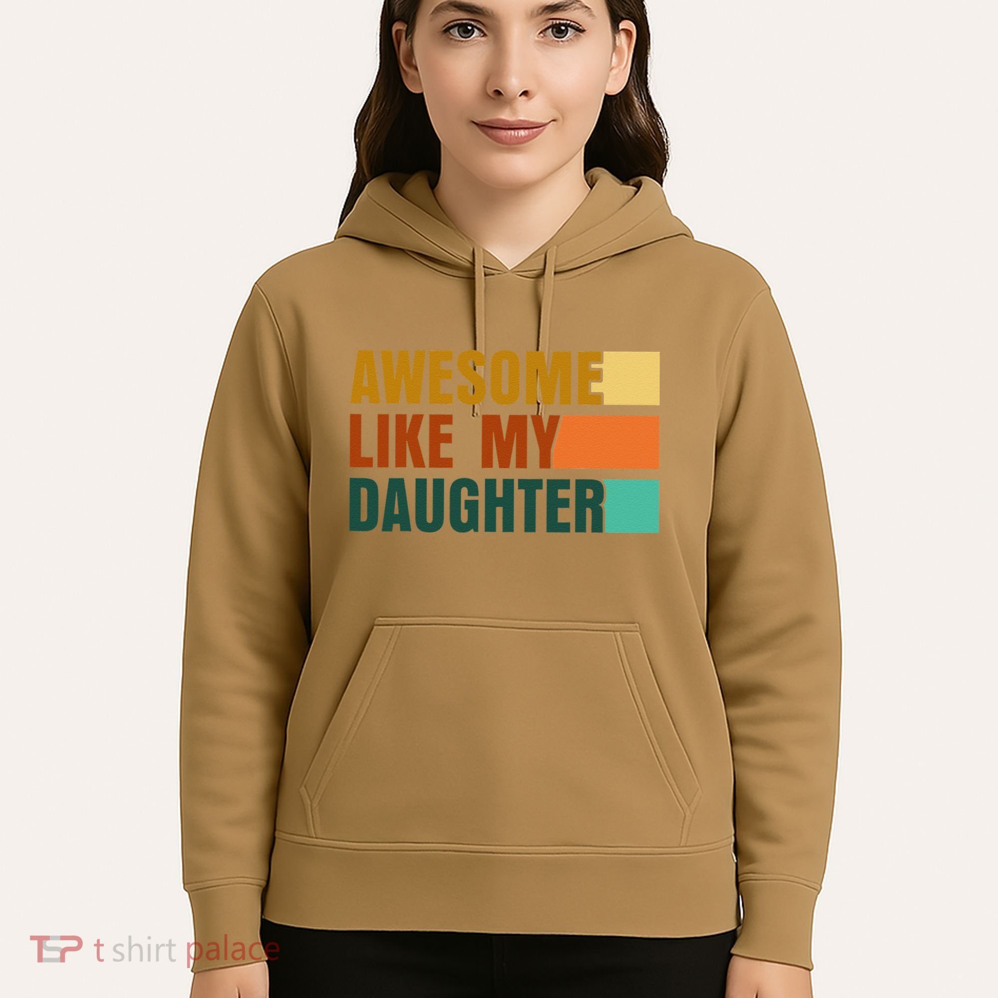 Awesome Like My Daughter Man Funny Fathers Day Dad Hoodie