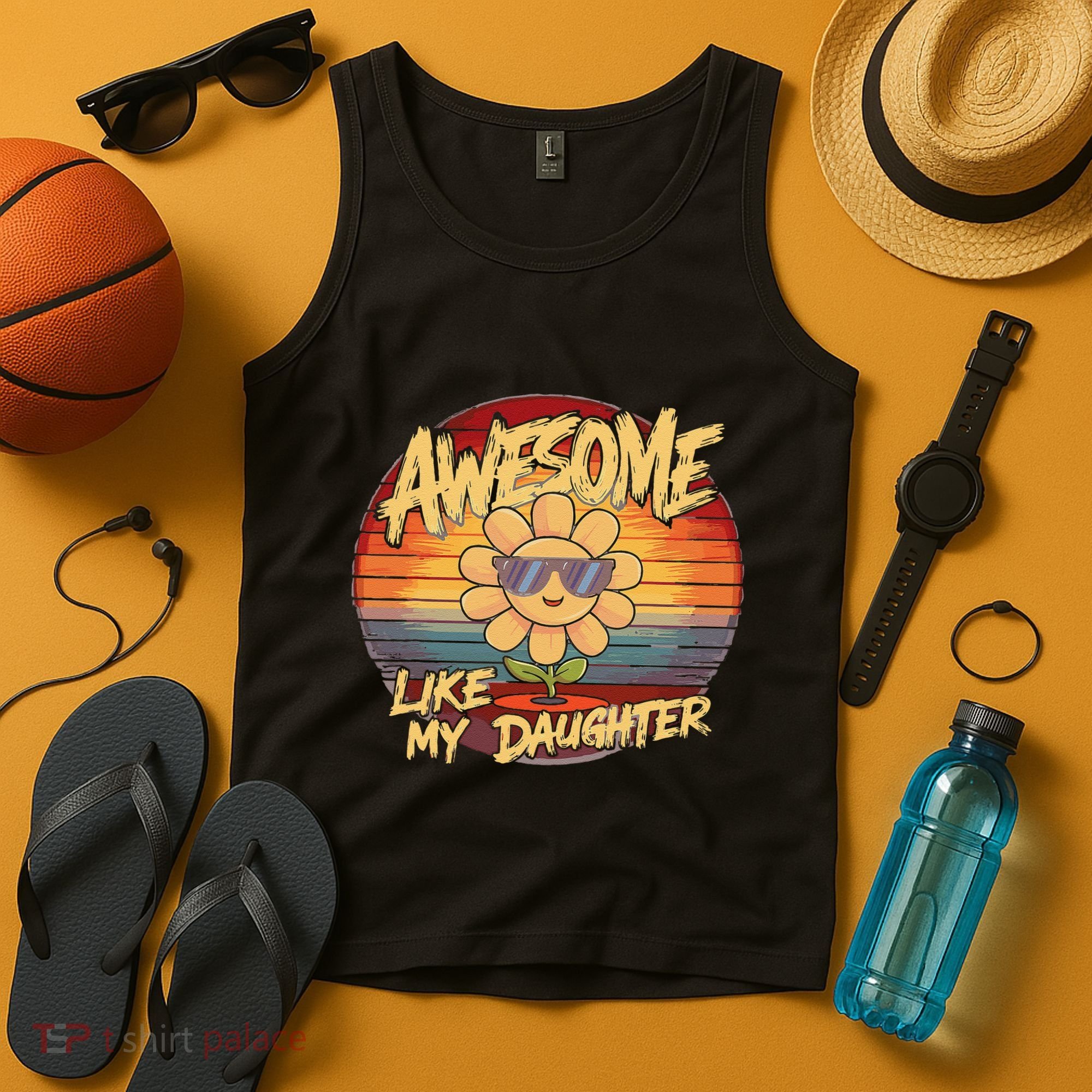 Awesome Like My Daughter Dad FatherS Day Tank Top