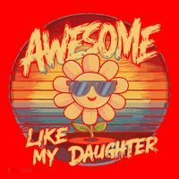Awesome Like My Daughter Dad FatherS Day Santa Hat thumb 1