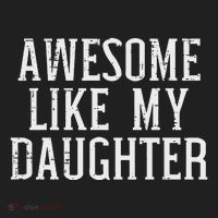 Awesome Like My Daughter Funny Mothers Fathers Day Mom Dad Hat thumb 2