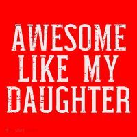 Awesome Like My Daughter Funny Mothers Fathers Day Mom Dad Santa Hat thumb 1