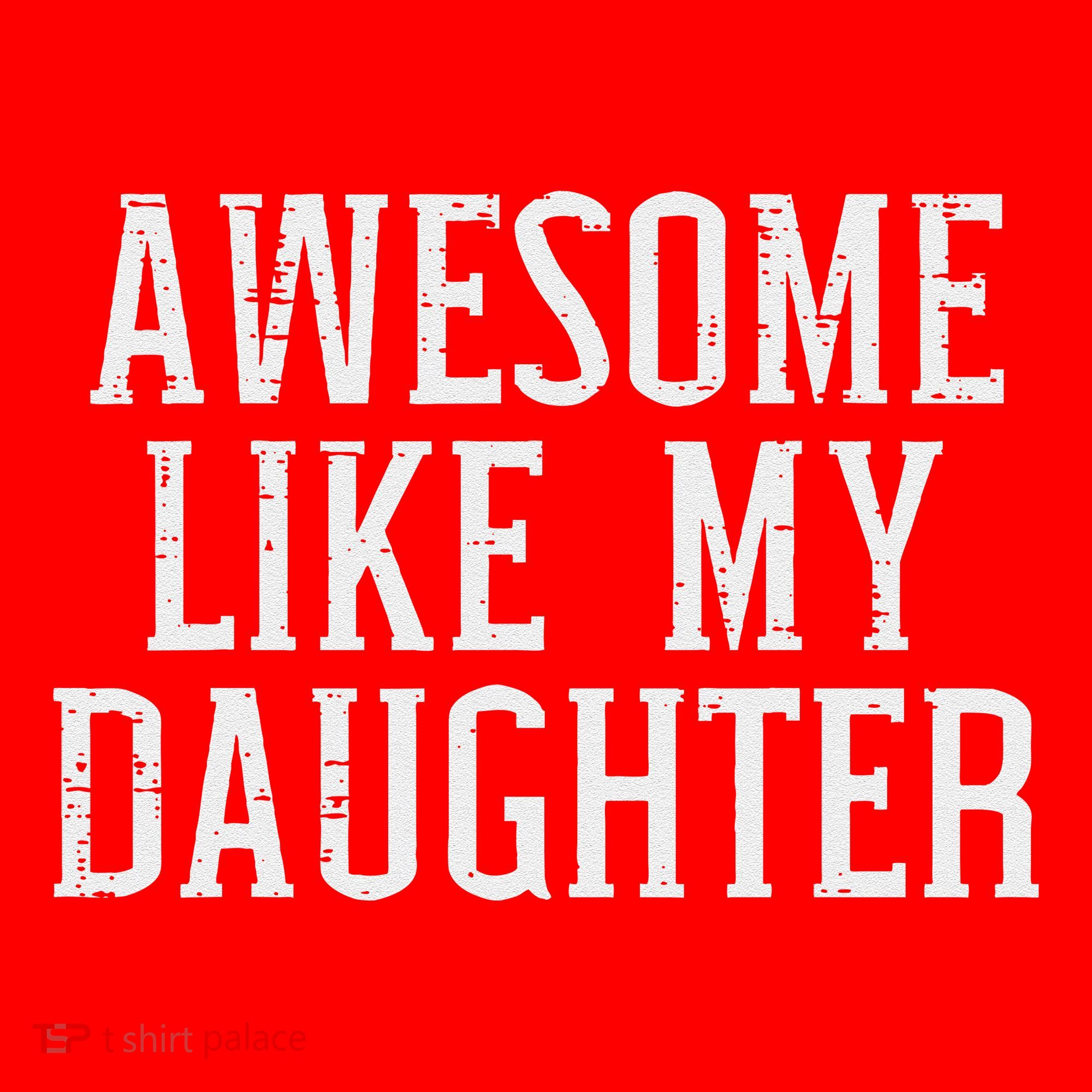 Awesome Like My Daughter Funny Mothers Fathers Day Mom Dad Santa Hat