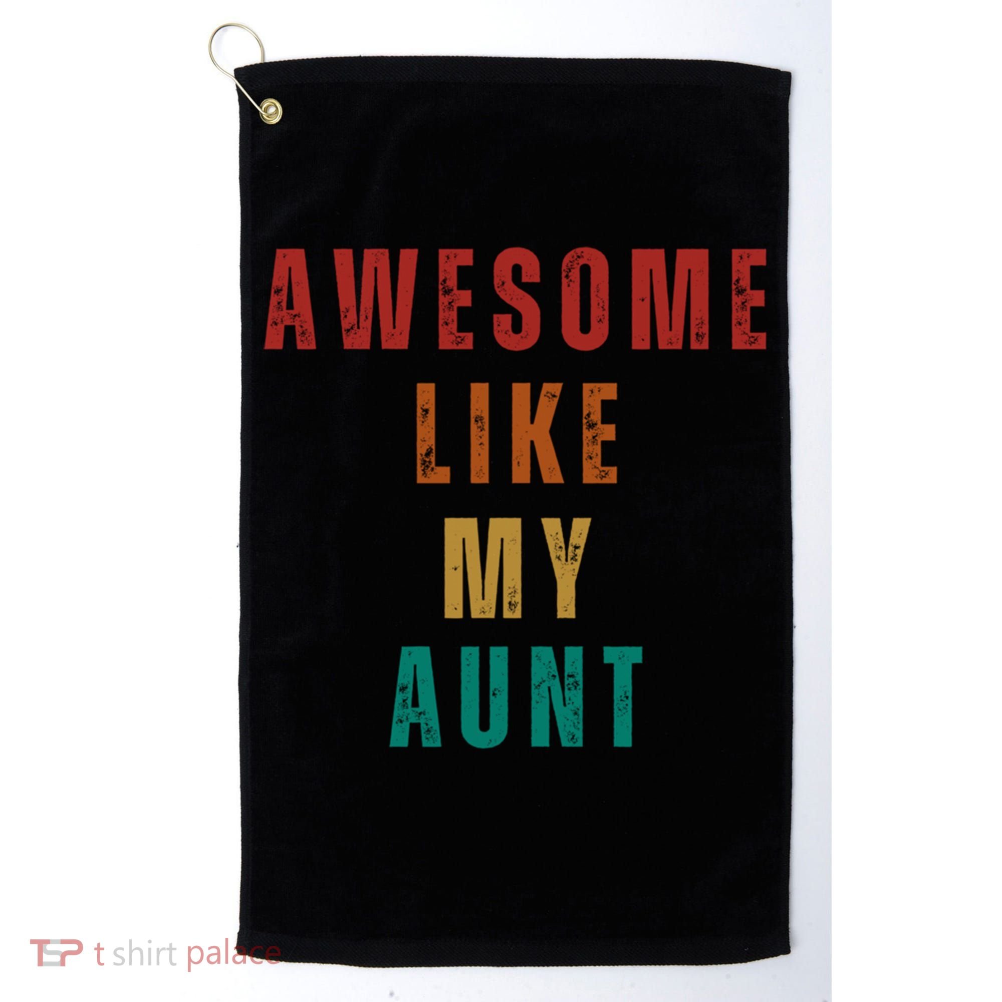 Awesome Like My Aunt Niece Nephew Gift Golf Towel