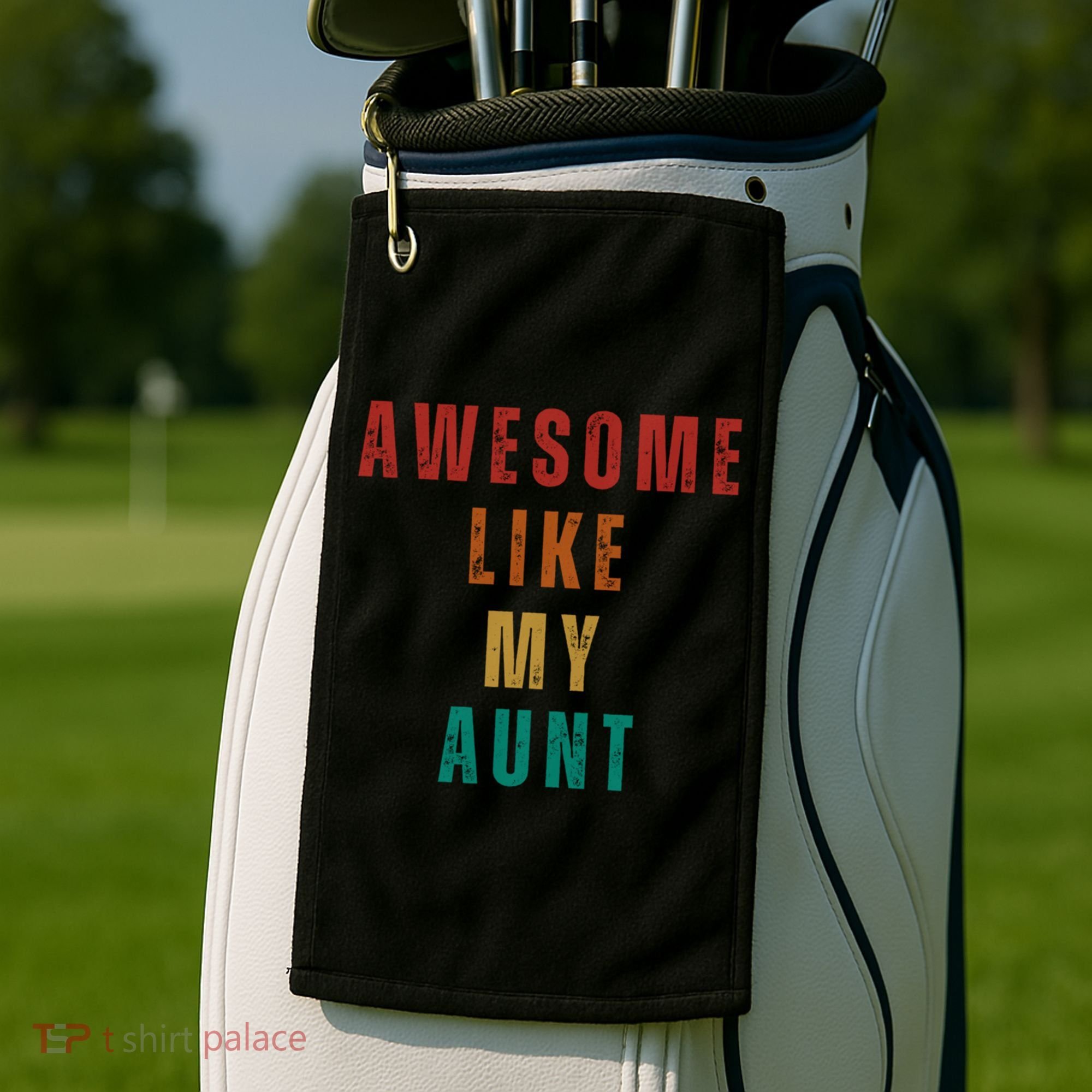 Awesome Like My Aunt Niece Nephew Gift Golf Towel