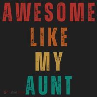 Awesome Like My Aunt Niece Nephew Gift Golf Towel thumb 3