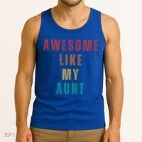 Awesome Like My Aunt Niece Nephew Gift Tank Top thumb 3
