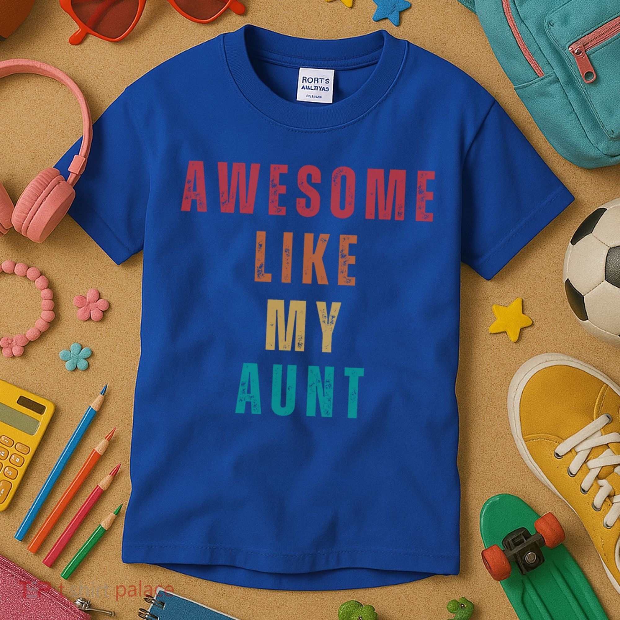 Awesome Like My Aunt Niece Nephew Gift Kids T-Shirt