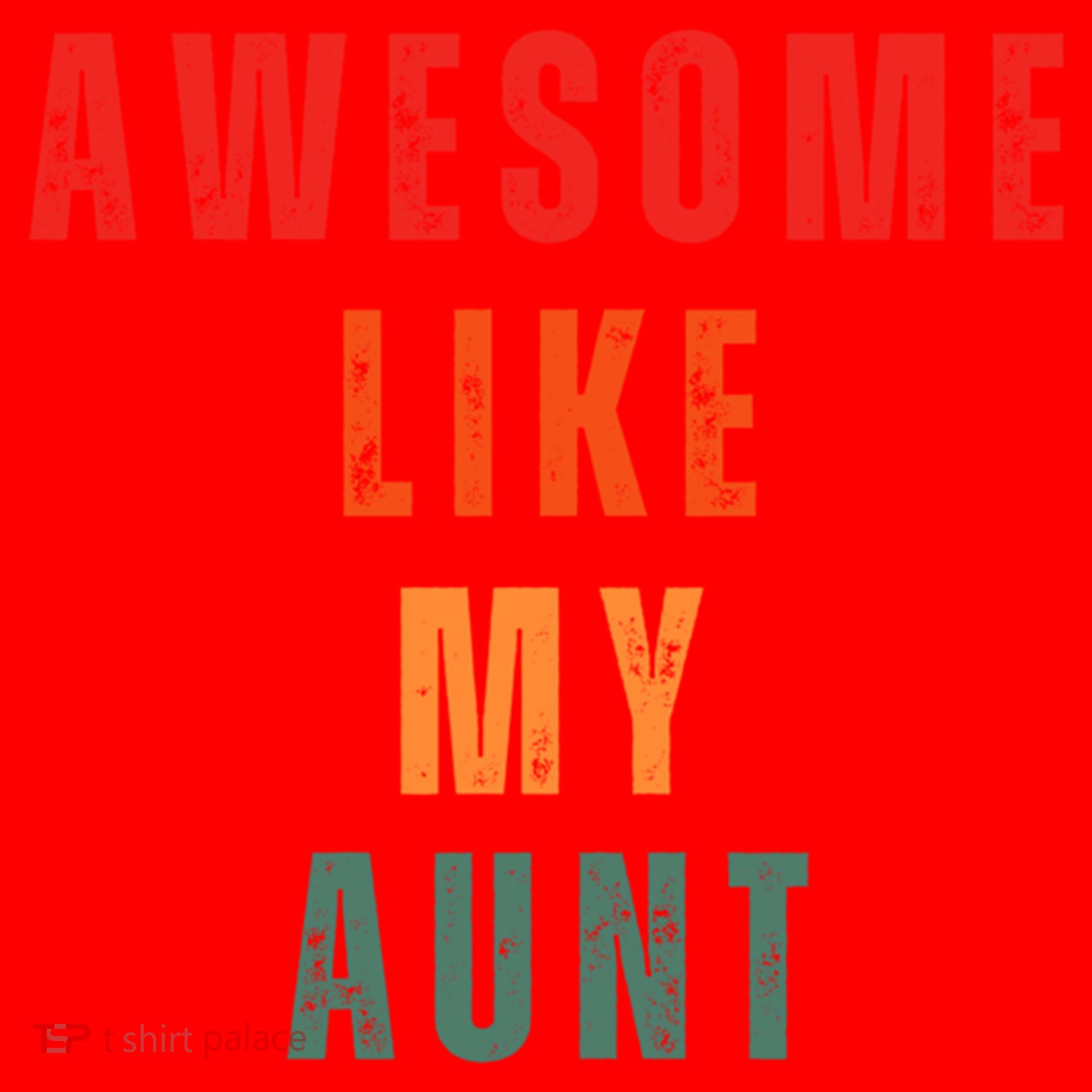 Awesome Like My Aunt Niece Nephew Gift Santa Hat