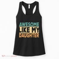 Awesome Like My Daughter Funny Dad Daddy Fathers Day Women's Tank Top thumb 0