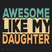 Awesome Like My Daughter Funny Dad Daddy Fathers Day Hat thumb 2