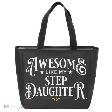 Awesome Like My Stepdaughter FatherS Day Dad Tote Bag