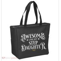 Awesome Like My Stepdaughter FatherS Day Dad Tote Bag thumb 2