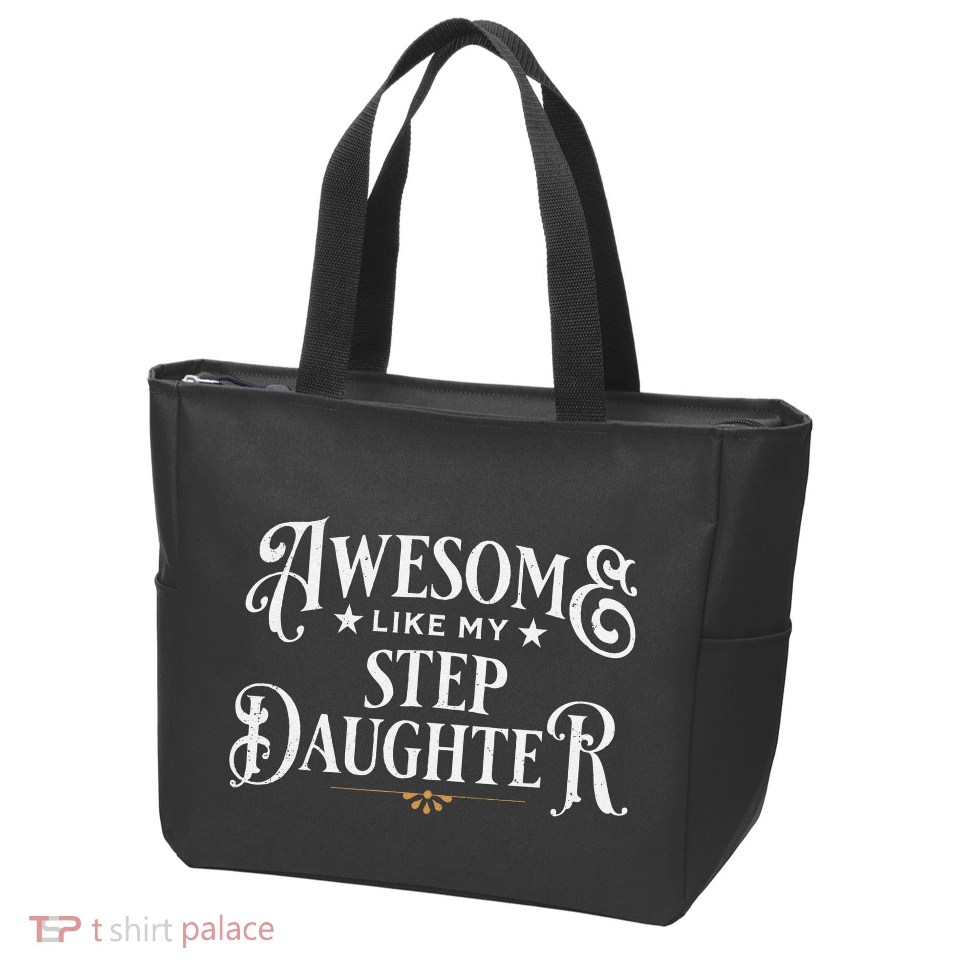 Awesome Like My Stepdaughter FatherS Day Dad Tote Bag