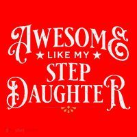 Awesome Like My Stepdaughter FatherS Day Dad Santa Hat thumb 1