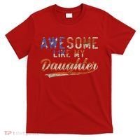 Awesome Like My Daughter Retro Men Funny Dad Fathers Day Dad T-Shirt thumb 0
