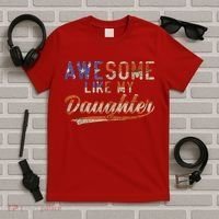 Awesome Like My Daughter Retro Men Funny Dad Fathers Day Dad T-Shirt thumb 5