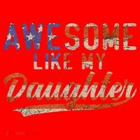 Awesome Like My Daughter Retro Men Funny Dad Fathers Day Dad Coaster thumb 2