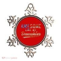 Awesome Like My Daughter Retro Men Funny Dad Fathers Day Dad Ornament thumb 0