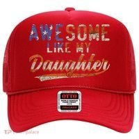 Awesome Like My Daughter Retro Men Funny Dad Fathers Day Dad Hat thumb 0