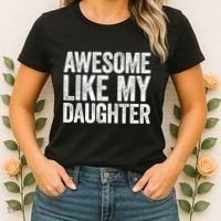 Awesome Like My Daughter Dad Fathers Day Women's T-Shirt thumb 2