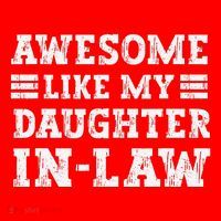 Awesome Like My Daughter In Law FatherS Day From Daughter Santa Hat thumb 1