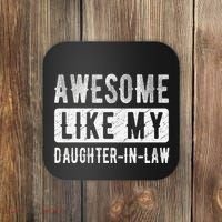 Awesome Like My Daughter In Law Family Lovers. Step Dad Mom Coaster thumb 0