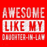 Awesome Like My Daughter In Law Family Lovers. Step Dad Mom Santa Hat thumb 1