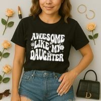 Awesome Like My Daughter Comfort Colors Boxy T-Shirt thumb 2