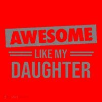 Awesome Like My Daughter Dad For Fathers Day Santa Hat thumb 1