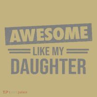 Awesome Like My Daughter Dad For Fathers Day Mousepad thumb 1