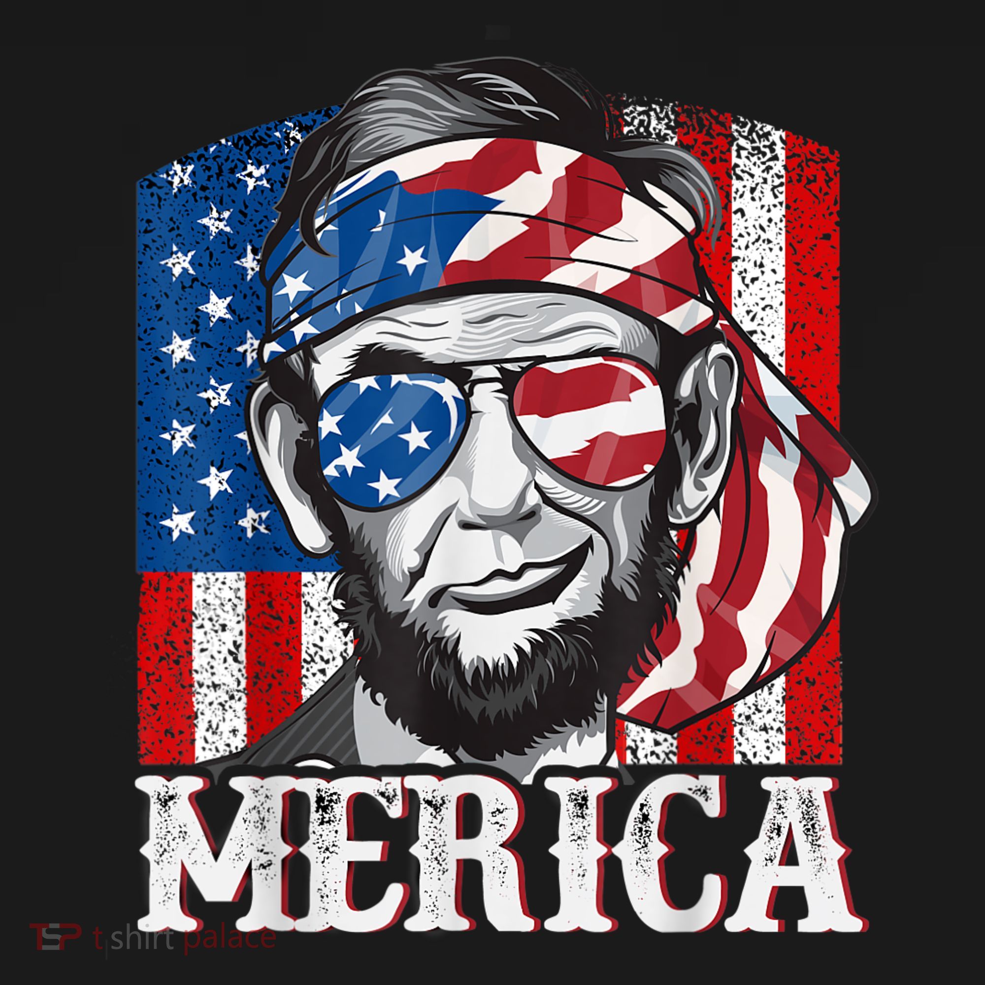 Abraham Lincoln Merica 4th Of July Shirt Men American Flag Women's Hoodie