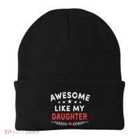 Awesome Like My Daughter Funny FatherS Day Dad Beanie thumb 0