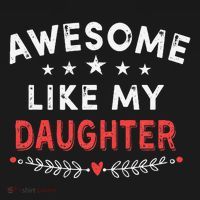 Awesome Like My Daughter Funny FatherS Day Dad Ornament thumb 1