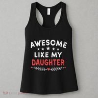 Awesome Like My Daughter Funny FatherS Day Dad Women's Tank Top thumb 3