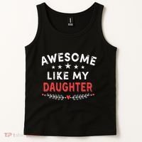 Awesome Like My Daughter Funny FatherS Day Dad Tank Top thumb 2