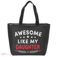 Awesome Like My Daughter Funny FatherS Day Dad Tote Bag thumb 0