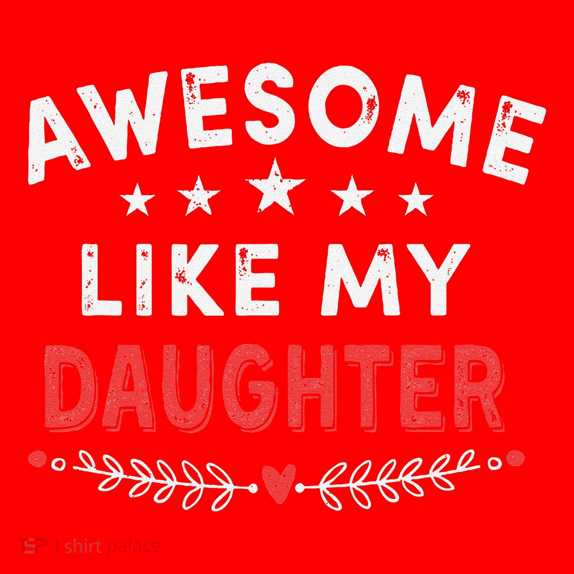 Awesome Like My Daughter Funny FatherS Day Dad Santa Hat