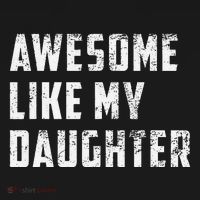Awesome Like My Daughter Funny Fathers Day Dad Women's Hoodie thumb 2